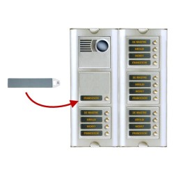 Urmet Sinthesi - porte nom gravé