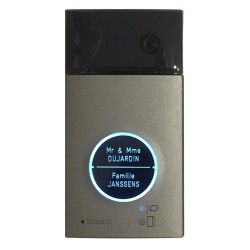 copy of Linea 3000 – Engraved nameplate, 2 buttons, black