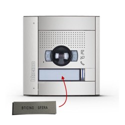 Kopie von New Sfera – Namensschild 1 Taste, grau